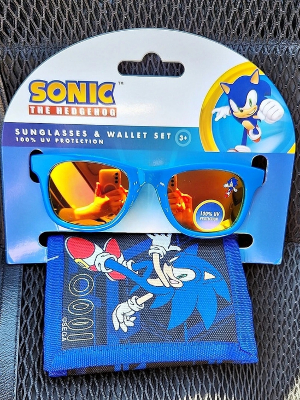 Sonic the Hedgehog Sunglasses & Wallet Set Blue & Orange Kids Sunglasses Set NWT